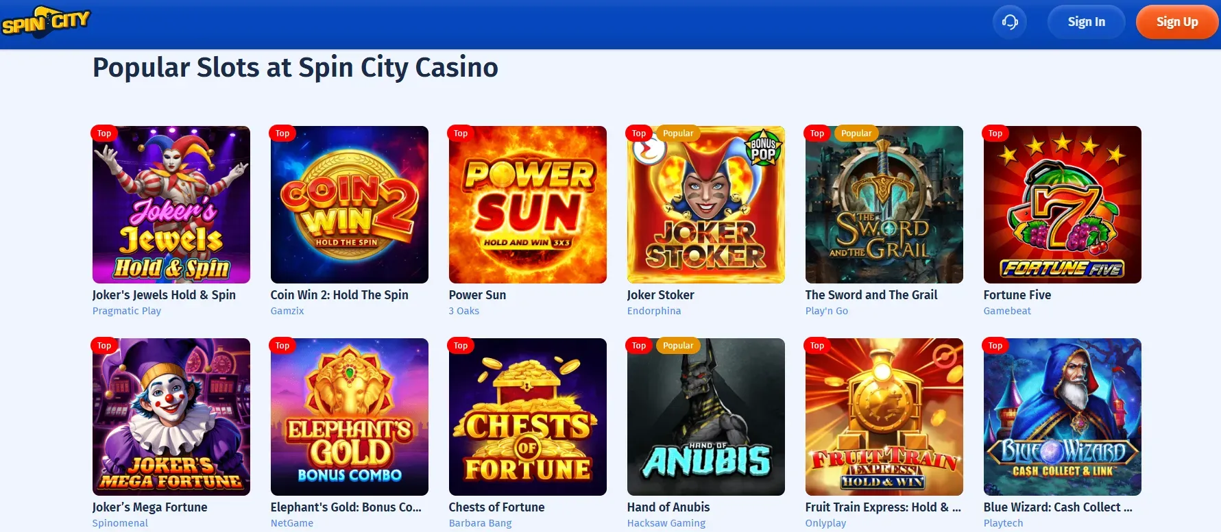Spin City Casino